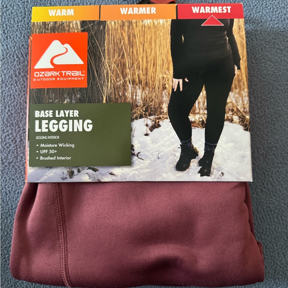 Ozark Trail Women's Base Layer Leggings - Dusty Plum